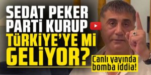 Sedat Peker parti kurup Türkiye'ye mi geliyor?