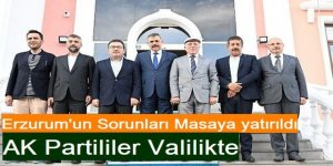 Vali Çiftçi AK Parti heyeti ile Erzurum'u konuştu