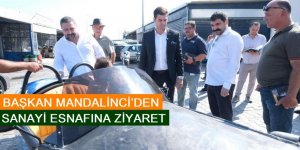 BAŞKAN MANDALİNCİ’DEN SANAYİ ESNAFINA ZİYARET