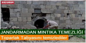 Erzurum'da jandarma tabya temizledi