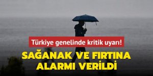 Sağanak ve fırtına alarmı verildi