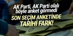 Son seçim anketi açıklandı: CHP'den AK Parti'ye tarihi fark