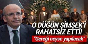 O düğün Bakan Şimşek'i rahatsız etti: ''Gereği neyse yapılacak''