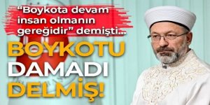 Diyanet İşleri Başkanı Ali Erbaş'ın damadının İsrail menşeili markanın temsilcisi olduğu ortaya çıktı