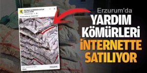 Erzurum'da yardım kömürlerini satışa çıktı