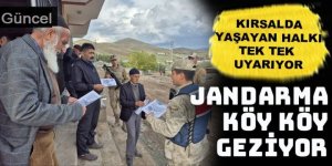 Erzurum'da Jandarma dolandırıcılara karşı vatandaşları uyarıyor