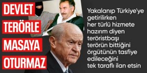 Devlet Bahçeli: Öcalan terörün bittiğini, örgütün silah bıraktığını ilan etsin