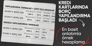 Kredi kartı yapılandırma süreci başlıyor