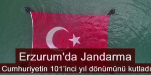 Erzurum'da Jandarma Cumhuriyetin 101’inci yıl dönümünü kutladı.