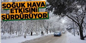 Erzurum’da soğuk hava etkisini sürdürüyor