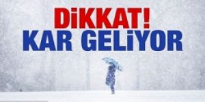 Kar geliyor!